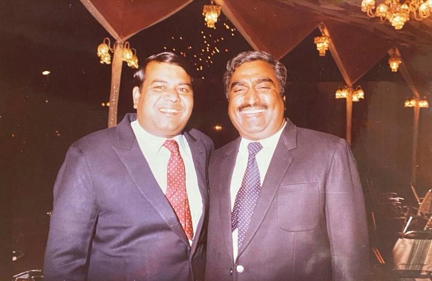 Shri Hanuman Singh Ji with a colleague